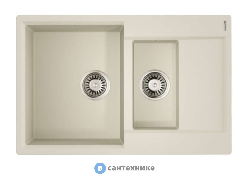 Кухонная мойка OMOIKIRI Daisen-78-2-PA пастила (4993330)