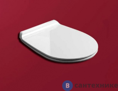 картинка Сиденье SIMAS Vignoni для унитаза VI18/VI21/VI01, с микролифтом, белый/хром (VI004bi/cr)