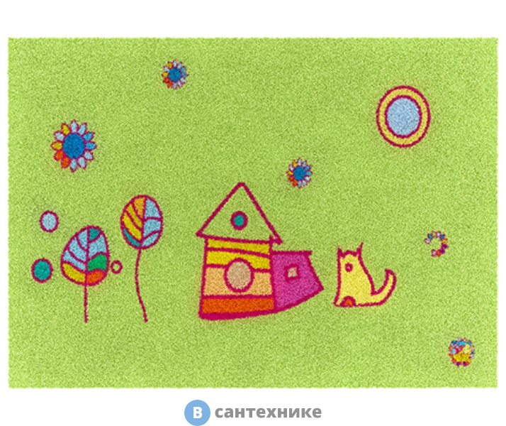 Коврик WasserKRAFT Kammel BM-1201 для ванной комнаты 80х50 см полиамид