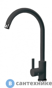 картинка Смеситель Dr. Gans СОЛО Черный для кухни (319.03H.1123.407)