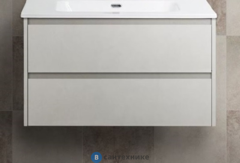Тумба BelBagno KRAFT 80 со столешницей и накладной раковиной подвесная, kraft80bo-kepmno-1302h301-set