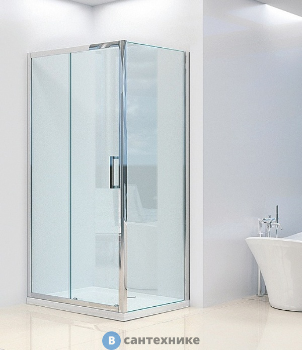 Душевой уголок Band Hours Chrome 810 (800х1000х2035)