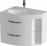 Тумба под раковину De Aqua Трио Люкс-80 New левая Белый (Grass) (201706)