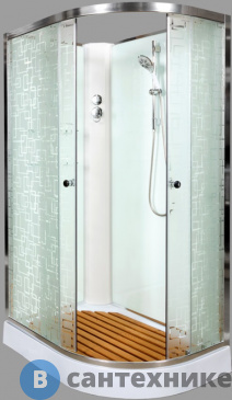 картинка Душевая кабина Deto ЕМ1512 L N (без крыши) (1200*800*2080)