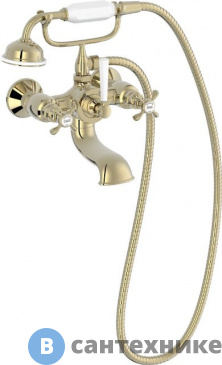 картинка Смеситель Jacob Delafon CLEO 1889 E24313-BGG для ванны и душа, глянцевое золото