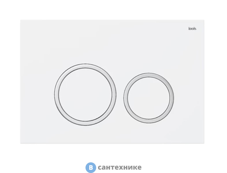 Клавиша смыва IDDIS Unifix UNI03WCi77 универсальная, белая