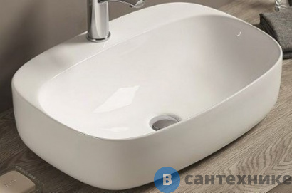 картинка Раковина Art & MAX накладная AM-78374, белый, 585х420х150