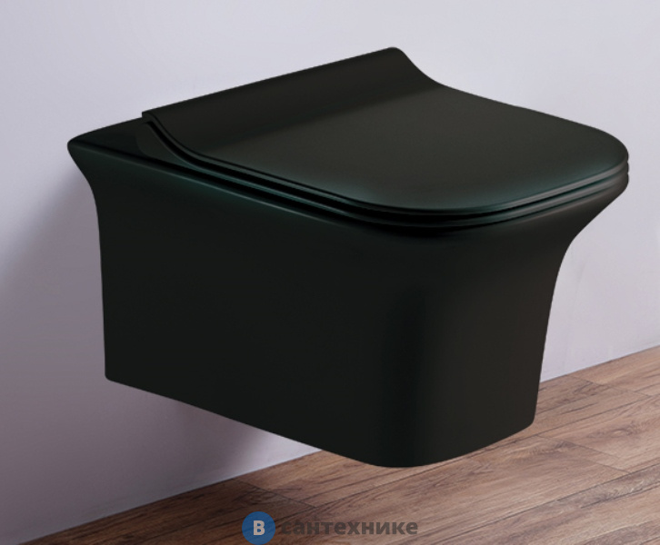 Унитаз подвесной ESBANO AZUL (Matt Black)