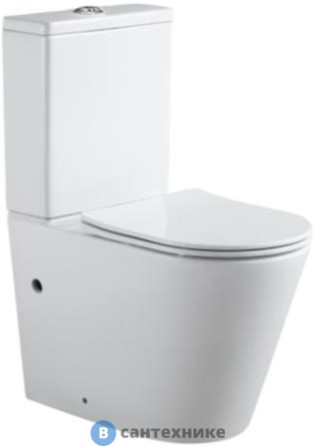 Унитаз Aquanet Atago 2.0 C1 с сидением (Soft Close-SLIMSEAT) (243546) без бачка