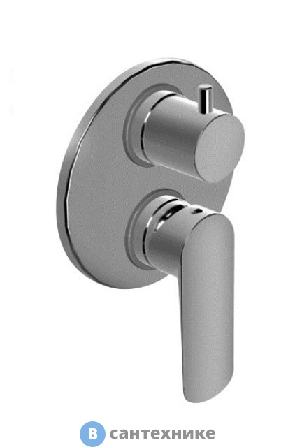 Смеситель Paini 09CR6911 Nove для душа встраиваемый c дивертором, хром