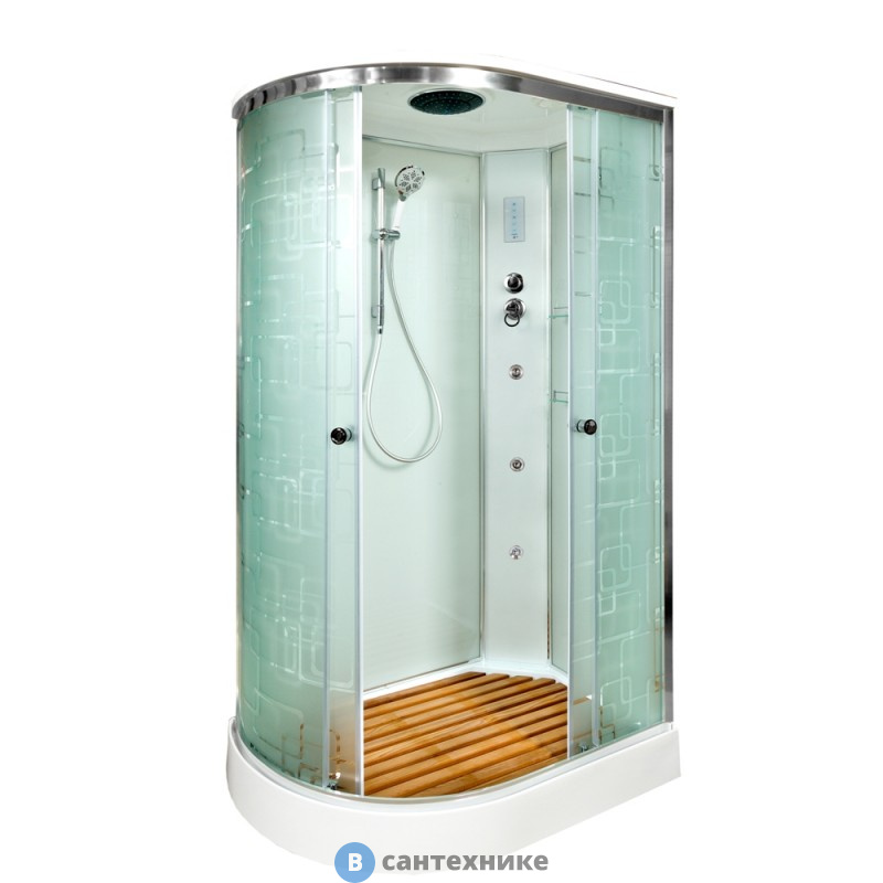 Душевая кабина DTO EM1511R с гидромассажем и электрикой