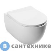 Унитаз подвесной MEER MR-2108 490х370х340мм, безободковый, сиденье ультратонкое микролифт