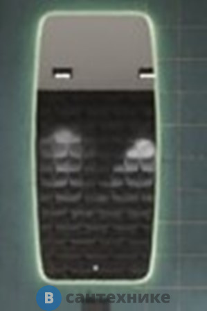 Зеркало Art & MAX Forli 700х1480 с подсветкой (AM-For-700-1500-DS-F)