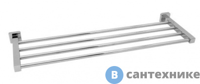 картинка Полка для полотенец WasserKRAFT Lippe K-6511 металл, хромоникелевое покрытие