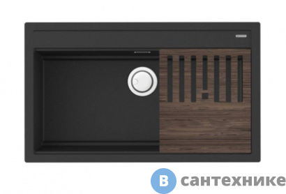 картинка Кухонная мойка OMOIKIRI Kitagawa 86-LB-GB графит (4993794)