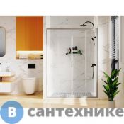 Душевое ограждение Azario TOKYO DRO-170х195-MGR-CL, прозрачное стекло 6 мм, профиль матовый графит (AZ-362K2-170-MGR-CL)