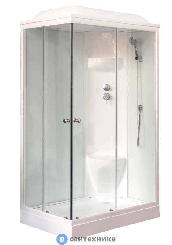 Душевая кабина Royal Bath RB 8120HP6-WT R 1200x800x2170 (белое/прозрачное)