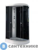 Душевая кабина Parly EC1231L (80*120*210) низкий поддон, передние стекла тонированные, заднее стекло чёрное, профиль белый
