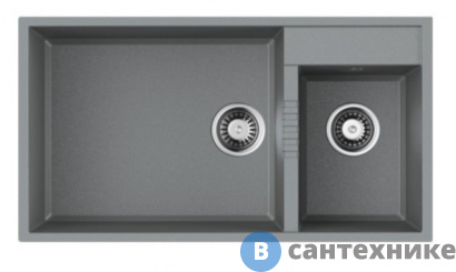 картинка Кухонная мойка OMOIKIRI Tedori 85-2-U-GR grey (4993542)