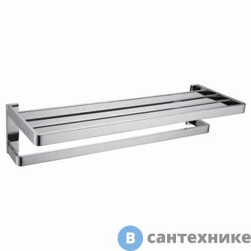 картинка Полка для полотенец ABBER Westen AA1758 хром