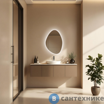 картинка Зеркало ABBER Teil AG6502S с подсветкой, бесконтактный выключатель, диммер