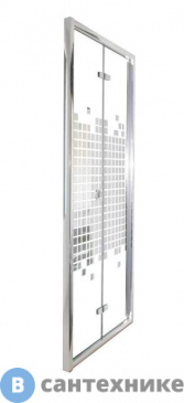картинка Душевая дверь Cerutti BELLA D91B 90x195