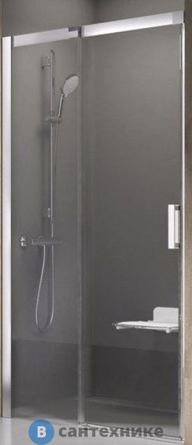 Душевая дверь Ravak MATRIX MSD2-120 L белая+транспарент (0WLG0100Z1)