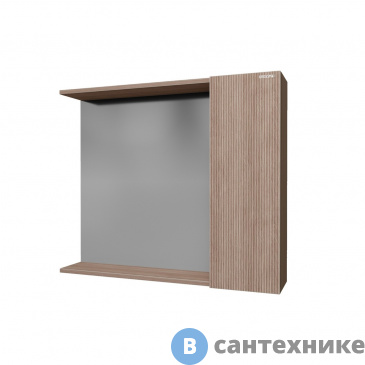 картинка Шкаф-зеркало Grossman ЮНИТ-80 см, универсал. кадена вуд (208011)