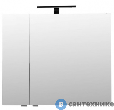 картинка Зеркало-шкаф Aquanet Порто-80 белый (195728)