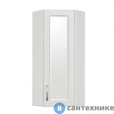 картинка Подвесной шкаф Style line 300/800 угловой (зеркальная вставка) (4650134471342)