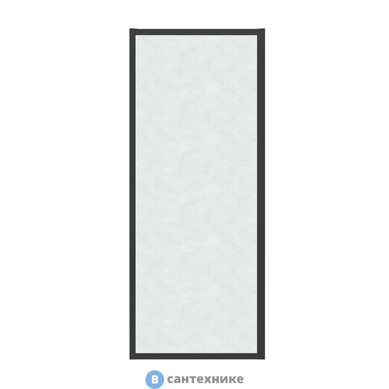 Боковая стенка Grossman Cosmo 200.K33.02.80.21.02 (80*195) черный матовый, стекло шиншилла