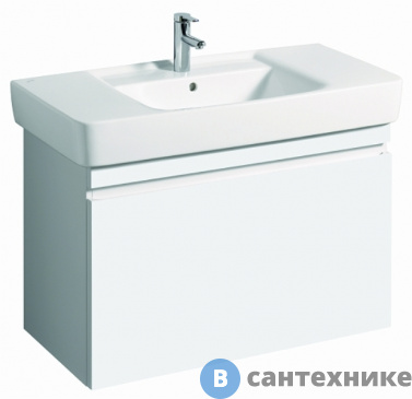 картинка Тумба под раковину Geberit 869100000 RENOVA NR.1 PLAN /92,6х58,6х43,8/ (белый глянец)