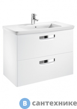 картинка Тумба под раковину Roca GAP ZRU9302732 белый (77,7х41,2х60)