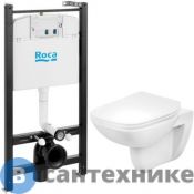 Унитаз с инсталляцией Roca DEBBA 893104970 (+slim сиден.),  без клавиши