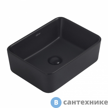 картинка Раковина ABBER Rechteck AC2213MB черная матовая накладная