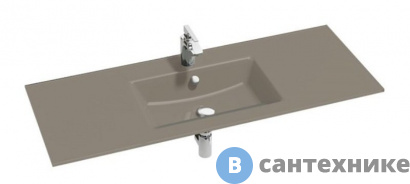 картинка Раковина на столешницу Jacob Delafon VOX EB2101-DD4 стеклянная /120/ (коричневая)