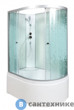 картинка Душевая кабина Deto L 920 L N без крыши (120х80х200 см)