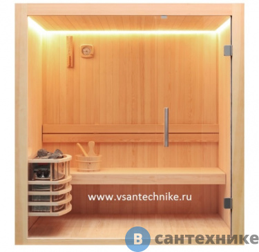 картинка Финская сауна Frank F808 (кедр) (печь Сфера 7 кВт+80 кг камней) 180х120x210 см