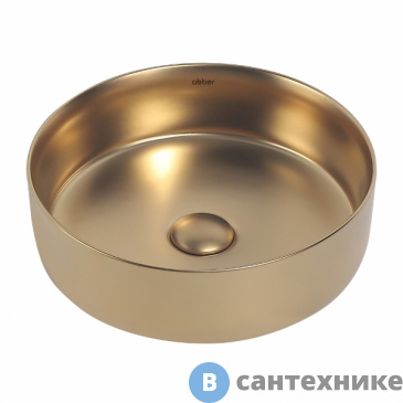 картинка Раковина ABBER Bequem AC2108MMG золото матовое накладная