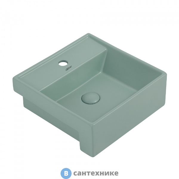 Раковина ABBER Rechteck AC2208MCG светло-зеленая матовая накладная