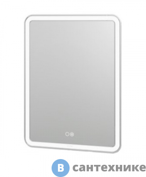 картинка Зеркало Grossman LEO (600*800*45) LED с сенсорным выкл., гравировкой и подогревом