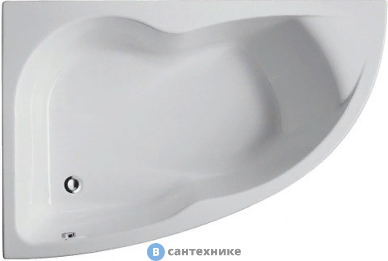Ванна акриловая Jacob Delafon MICROMEGA DUO E60219RU-00 ассиметричная, левосторонняя (150х100)