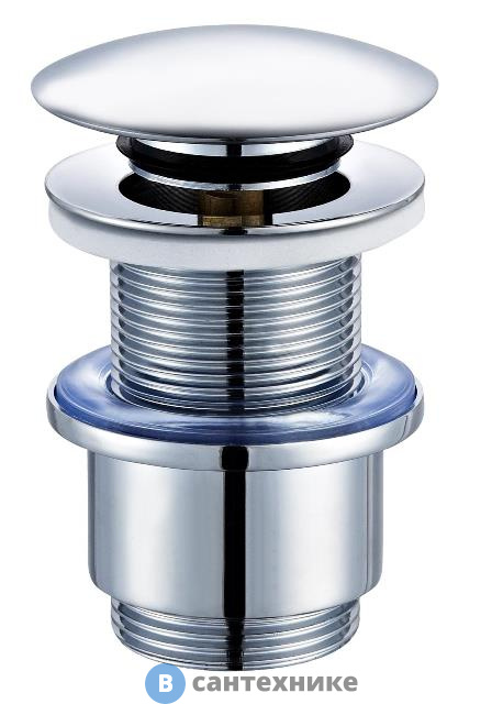 Донный клапан Cezares CZR-SC-01 с системой "Клик-клак" без перелива, хром