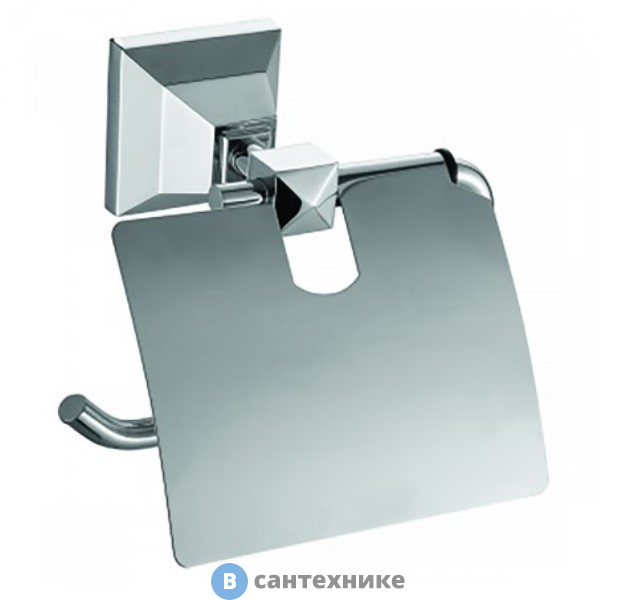 Бумагодержатель AZARIO ALTRE с крышкой, хром (AZ-96010)
