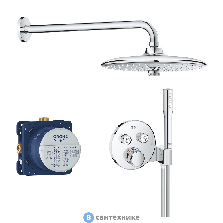 Верхний душ Grohe Grohtherm SmartControl 34744000