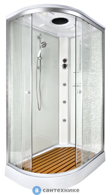 Душевая кабина Deto ЕМ1511 R с гидромассажем (1100*800*2200)