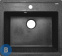 картинка Кухонная мойка AZARIO Litos (570х505х200) чёрный, сифон + герметик (CS00078325)