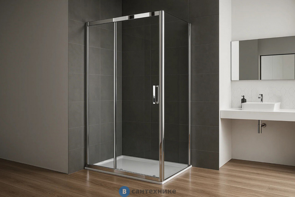 Душевой уголок Royal Bath ACCORD RB 85100HPS-T-CH  100x85x200 (прозрачное) (RB85100HPS-Т-CH)