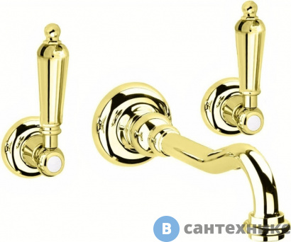 картинка Смеситель Cezares FIRST-BLS1-03/24-M встраиваемый для раковины, золото