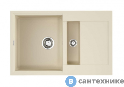 картинка Кухонная мойка OMOIKIRI Sakaime 78-2-BE ваниль (4993115)